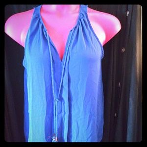 Blue Sheer Blouse